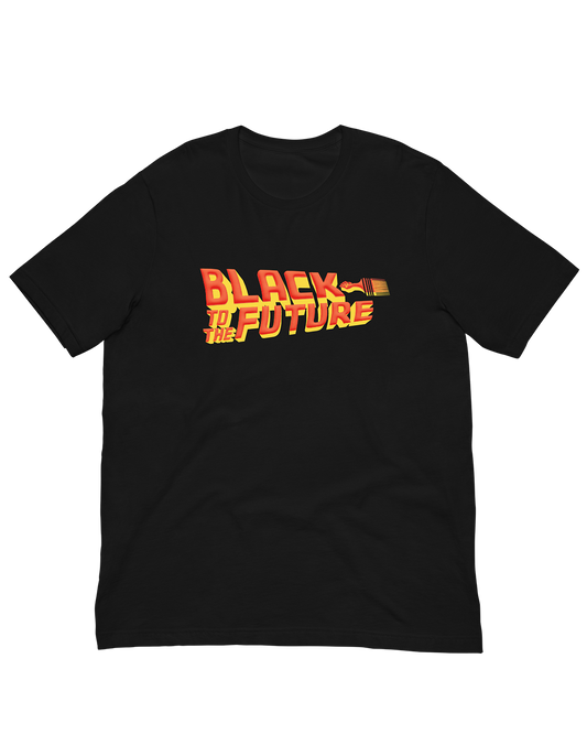 Black to the Future Tshirt Unisex In Puff Print